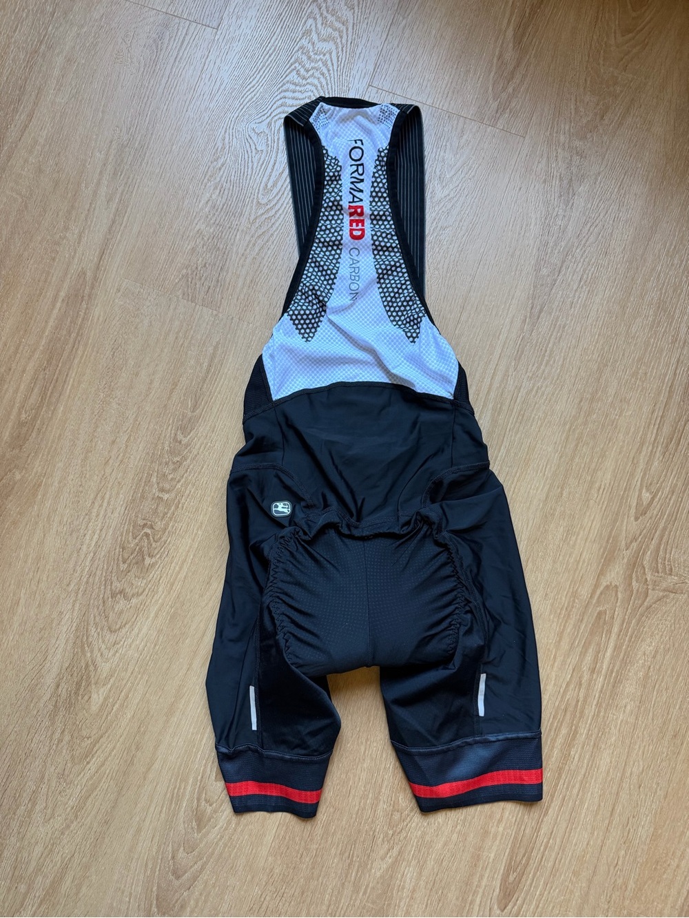 Giordana FR-C Pro Bib FORMA RED Carbon Black Cycling Shorts